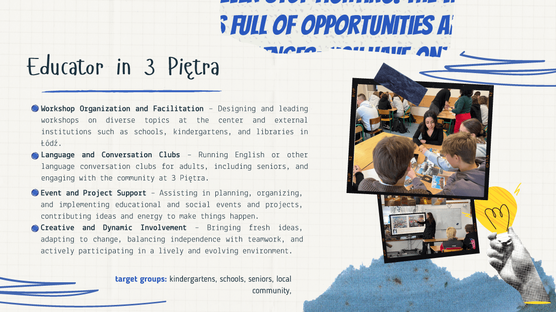 ESC Recrutation - Educator in 3 Piętra